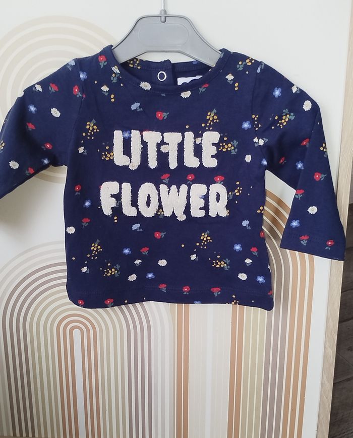 đź‘¶ Mots d'enfants Tee Shirt Fille 3 mois