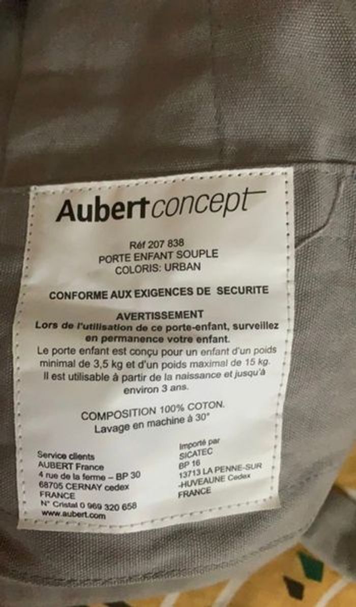Porte bébé Aubert neuf - photo numéro 4