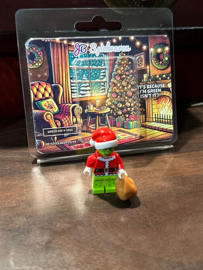 Figurine custom lego the Grinch X-Mas, JB Spielwaren.