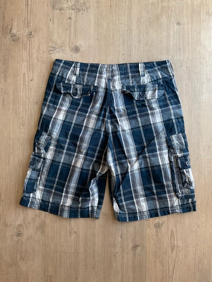 Short cargo bleu marine écossais à carreaux pour homme Lee taille W34 FR44 446 - photo numéro 2