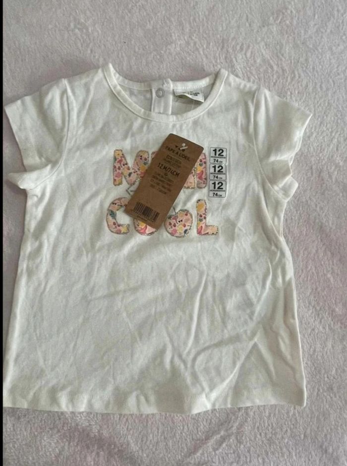 T-shirt neuf tao 12 mois