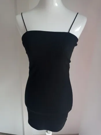 Robe sexy moulante noir côtelé T.M Shein