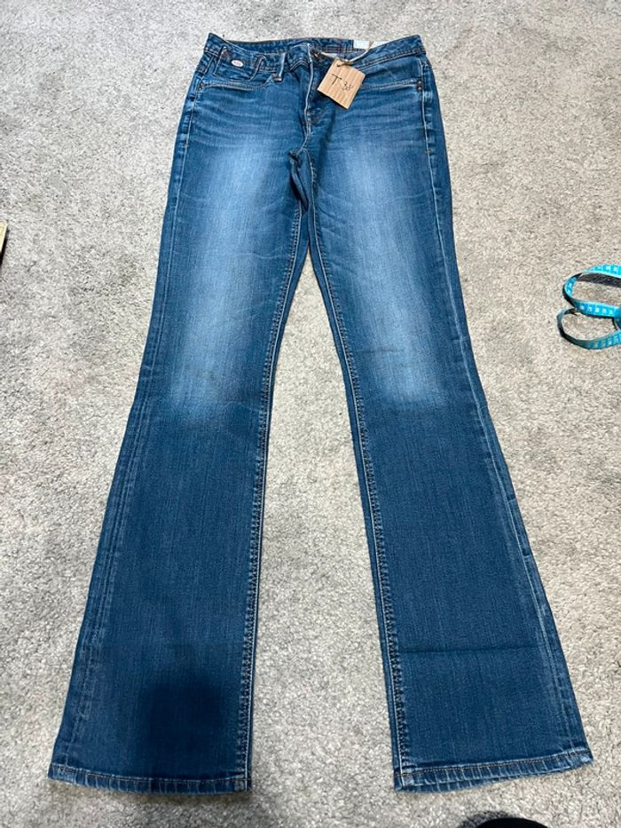 Jeans évasé bleu esprit - photo numéro 3