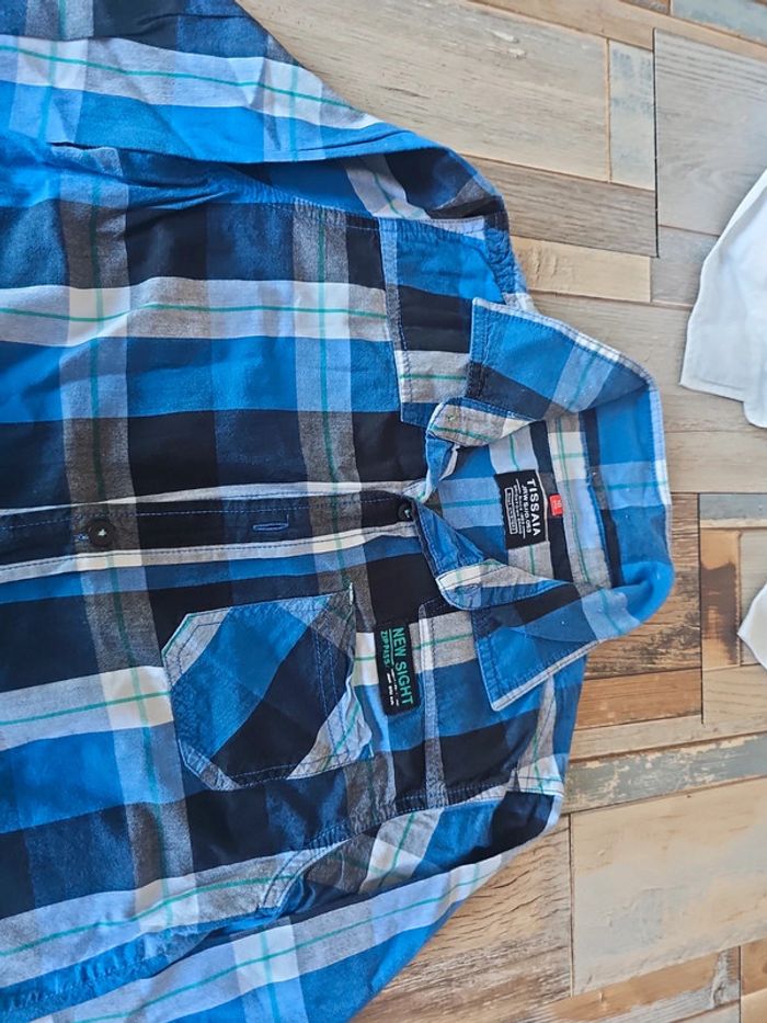 Chemise longue manche garçon taille 10 ans marque tissaia - photo numéro 3