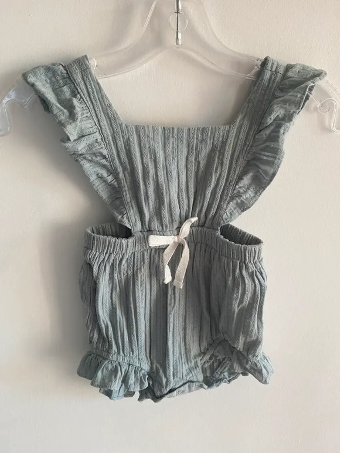 Ensemble mère fille pat pat robe femme body fille vert d’eau - photo numéro 8
