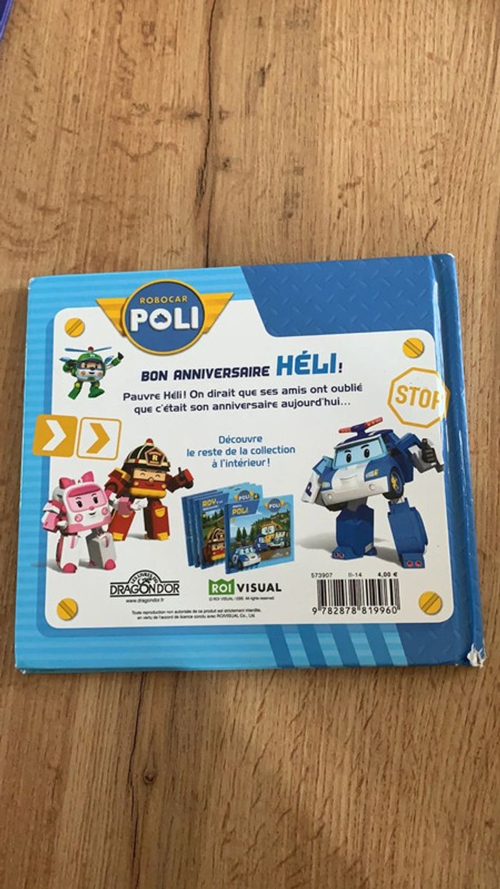 Livre robocar poli bon anniversaire Heli - photo numéro 2