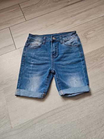 Short long en jeans 8 ans fille shein