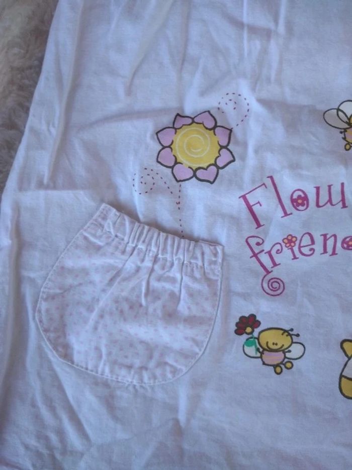 Robe été Fille 6 mois Flowery Friends 100% coton - photo numéro 3