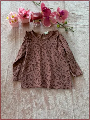  Haut léopard à volants H&M - 18 mois