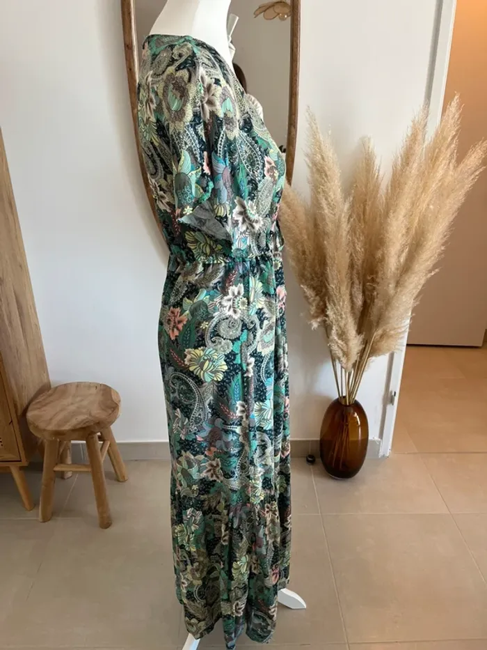 Robe longue fleurie Ema Blues - photo numéro 4