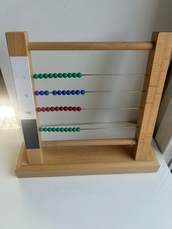 Boulier mathématique Montessori – unités, dizaines, centaines, milliers