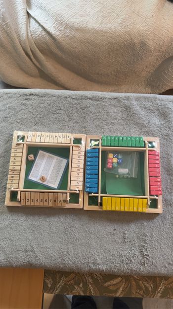 🎲 Lot de 2 jeux Shut the Box en bois – Neufs (24,90 €)