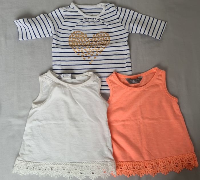 Lot tee-shirt fille 3 mois