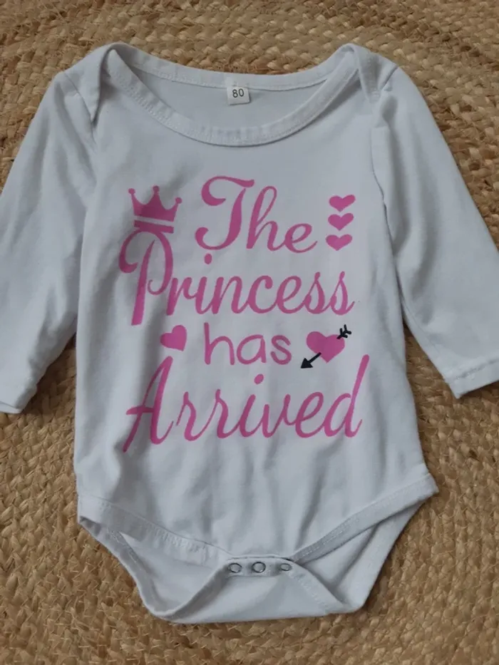 Ensemble body manches longues et pantalon 80 cm - photo numéro 3