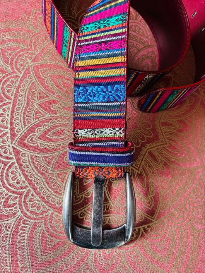 🌈Ceinture multicolore ethnique bohème hippie ethnic boho multicolor belt🌈 - photo numéro 8