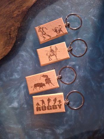 Porte clé en bois personnalisé