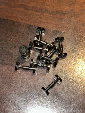 10 Lego, Wheel Skateboard / Trolley, ref 88423 black