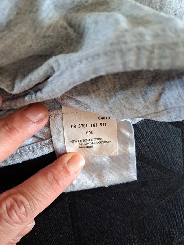 Gilet gris petit éléphant 6mois - photo numéro 6