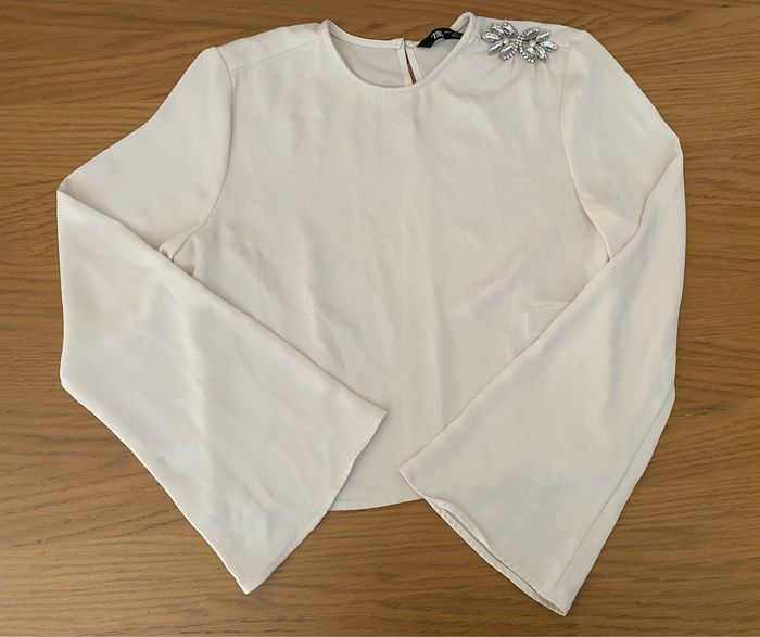 Zara Blouse blanche Taille 36 - photo numéro 2