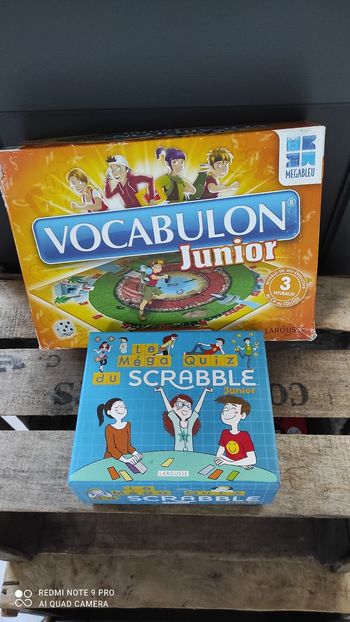 Lot Vocabulon Junior et Scrabble