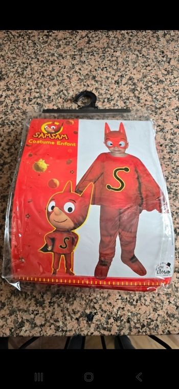 Déguisement SamSam taille 5-6ans neuf