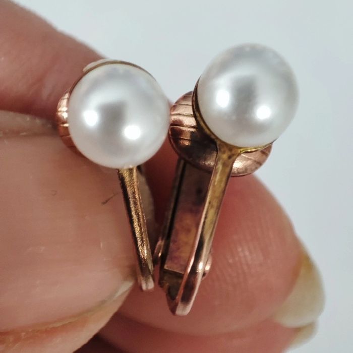 Clips d'oreilles perle - photo numéro 2