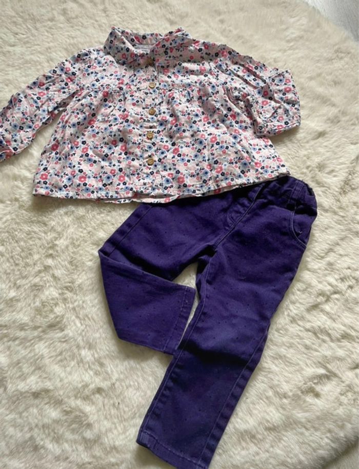 Ensemble fille 18 mois - 80 cm