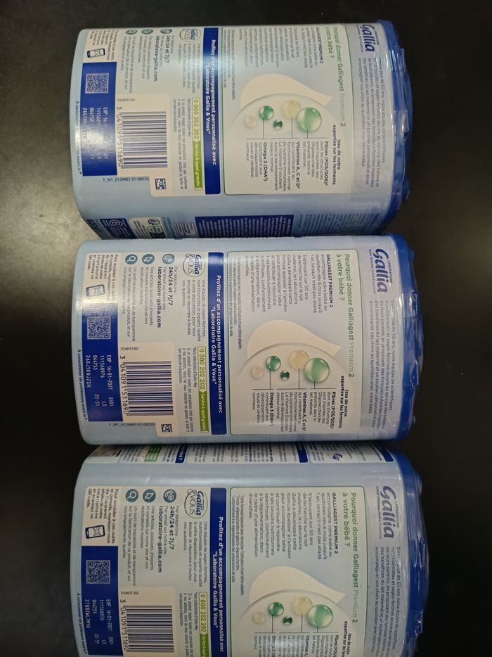 A VENDRE O3 BOITES DE LAIT GALLIA
GALLIAGEST PREMIUM 2 - photo numéro 2