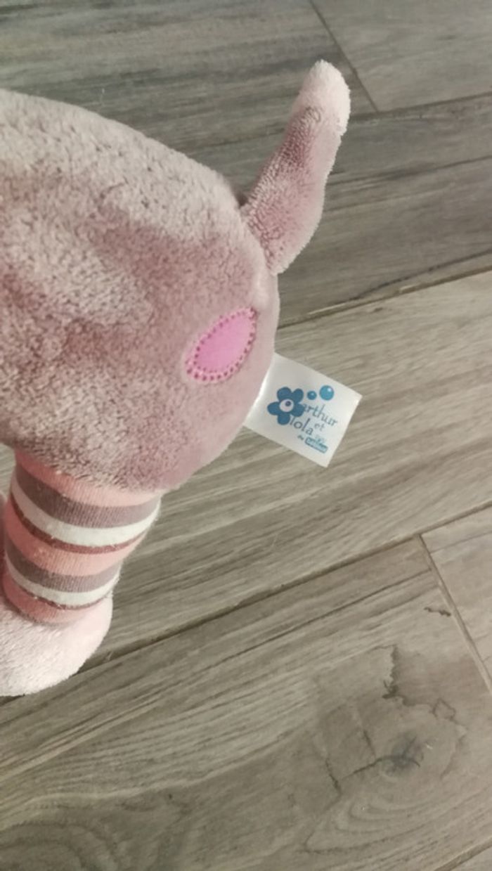 Peluche doudou girafe arthur et lola - photo numéro 4