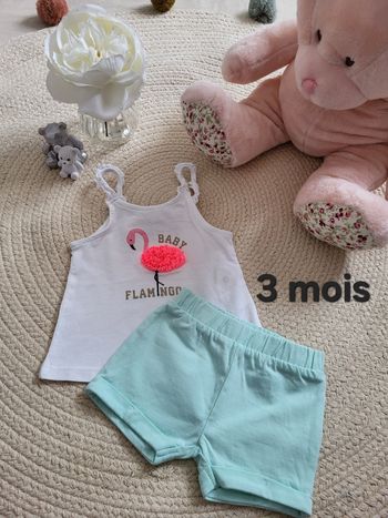 Ensemble short turquoise 