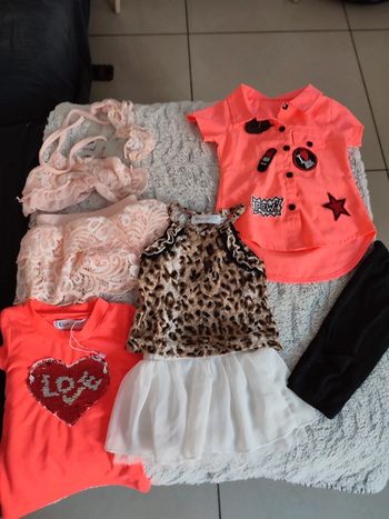 ensemble mi saison printemps été marque chicaprie bébé fille au choix