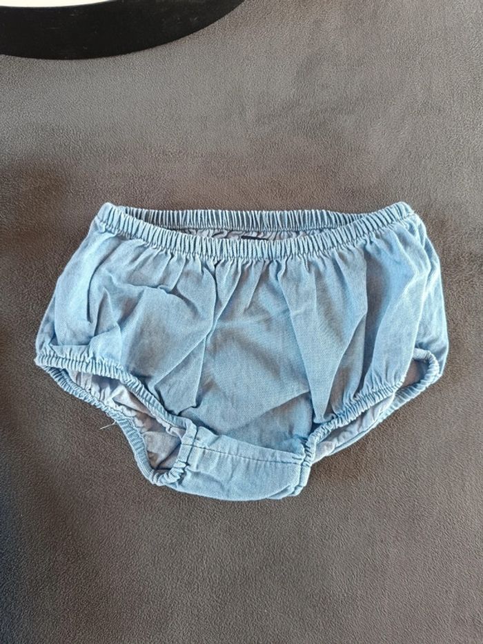 Robe été style jeans + boomer assorti Fille 9 mois Kiabi 100% coton - photo numéro 7