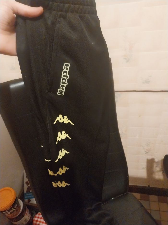 Pantalon de foot neuf kappa 10 ans avec etiquette - photo numéro 3
