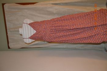 Robe d'été rouge-orange, taille unique