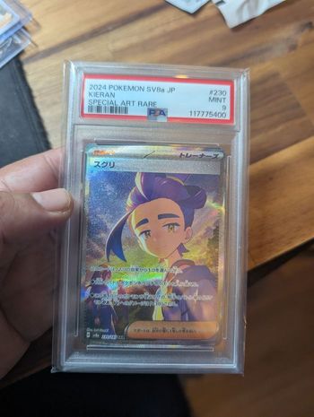 Kieran PSA 9 SAR FA 230/187 sv8a Terastal Festival Card Pokemon Japanese
