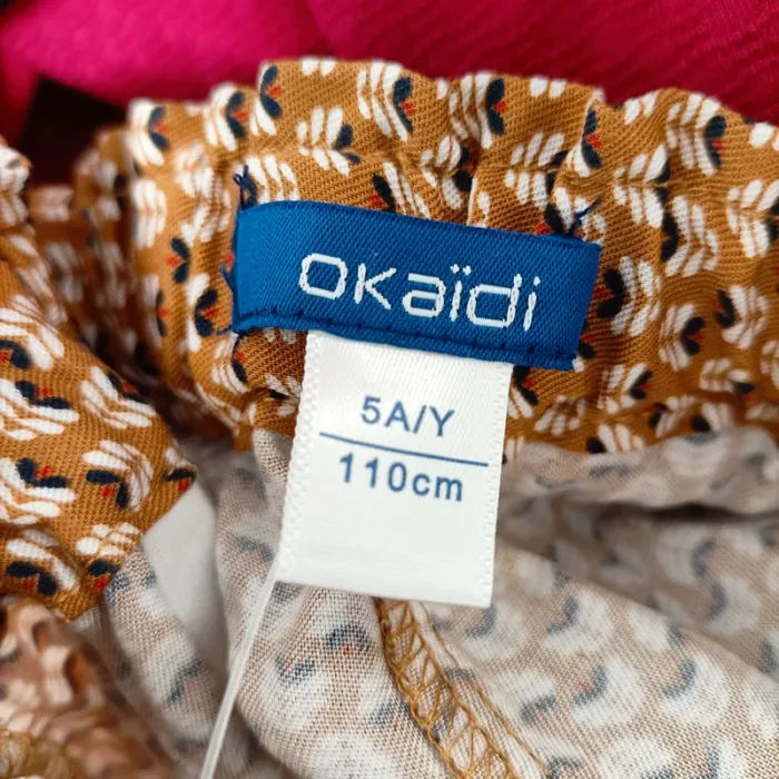 Pantalon fluide fille imprimé graphique Okaïdi – taille 110 cm – 5 ans – Neuf A1320 - photo numéro 10