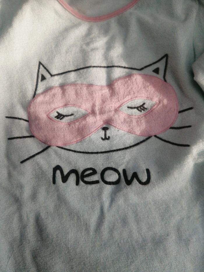 Pyjama velours chat 12A - photo numéro 3