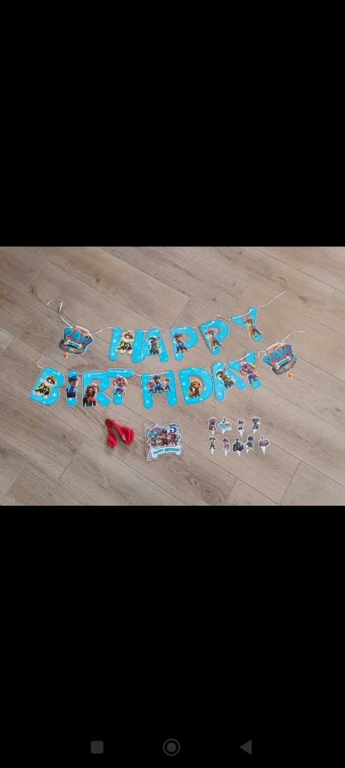 Kit anniversaire Pat Patrouille