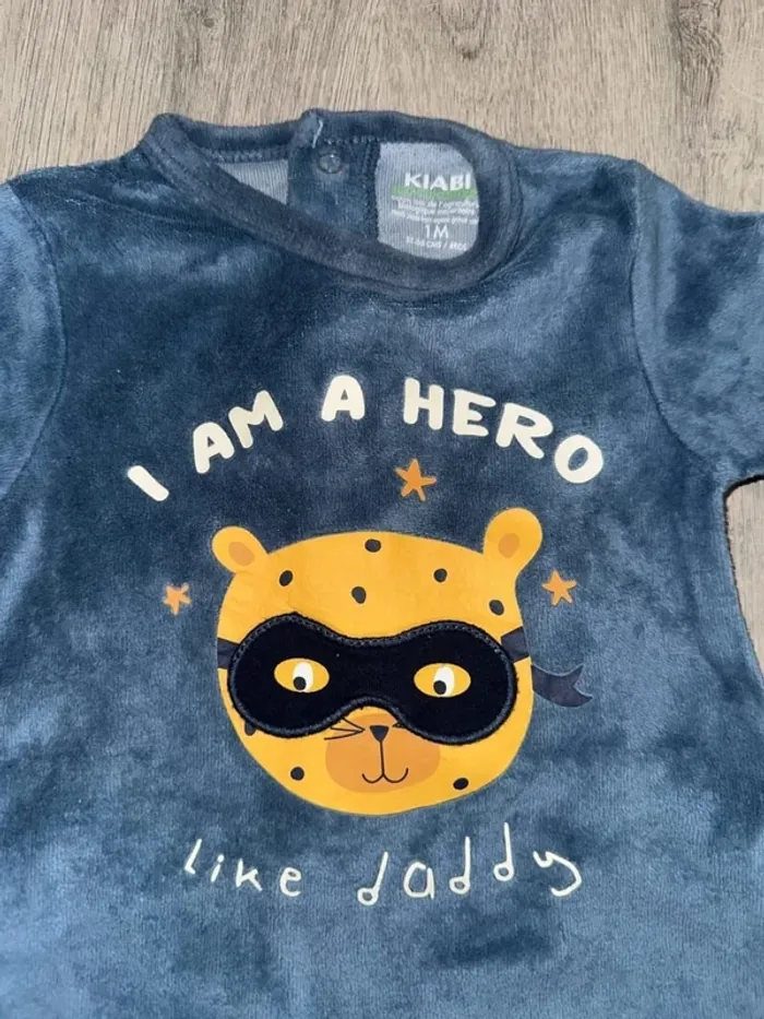 Pyjama velours bébé - photo numéro 2
