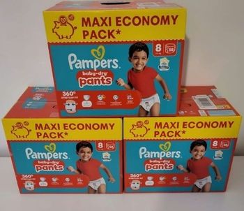 Couches pampers taille 8