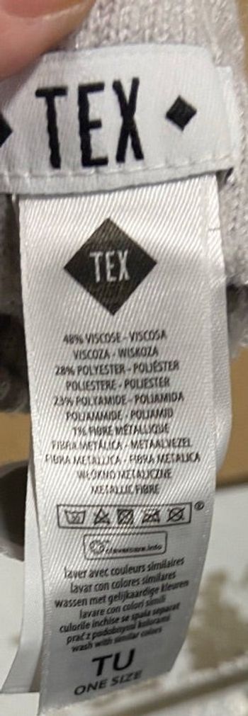 Paire de gant femme crème et argenté