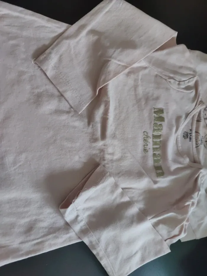 2 T shirts manche longue 24mois kiabi - photo numéro 3
