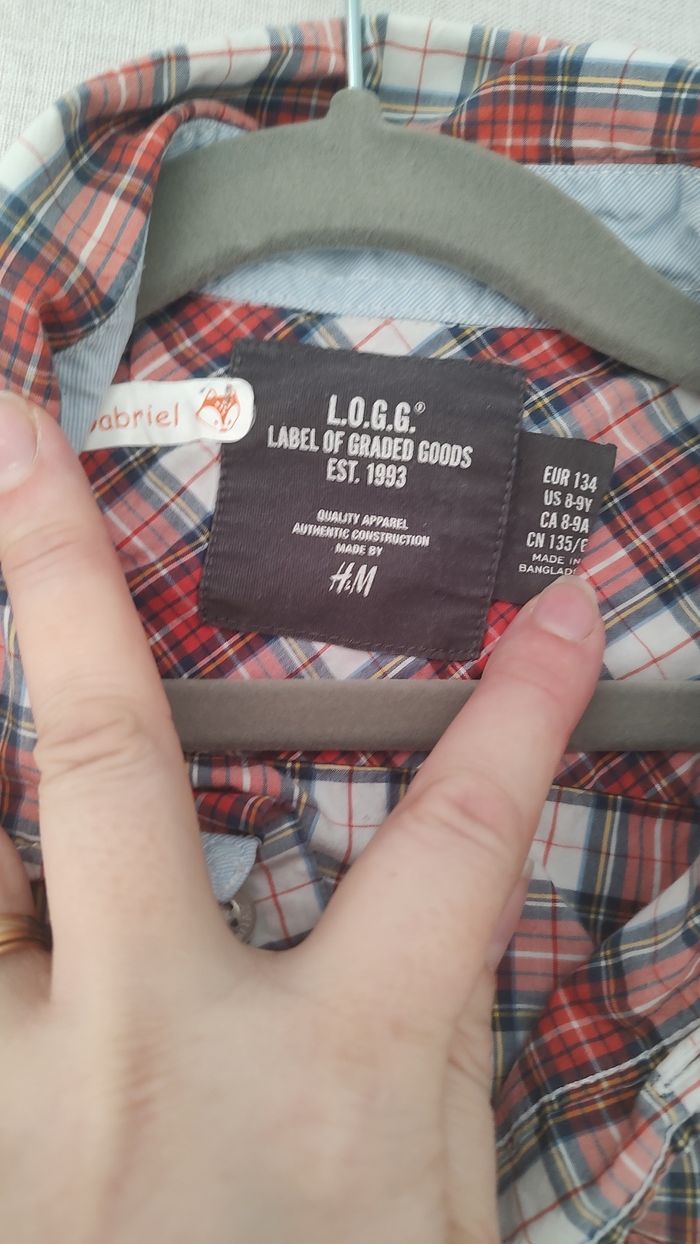 Chemise à carreaux H&M – 8/9 ans - photo numéro 3