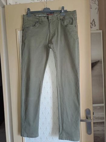 Pantalon homme kaki mz72 brd nickel sauf encre derrière voir photos prévoir ajout collant sympa