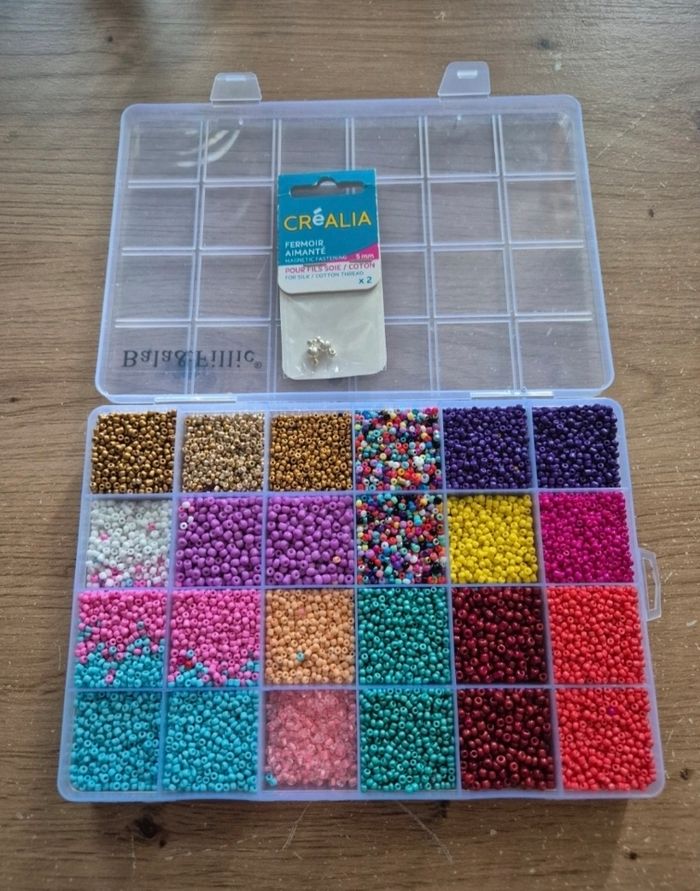 Boite perles rocailles 2mm - photo numéro 2