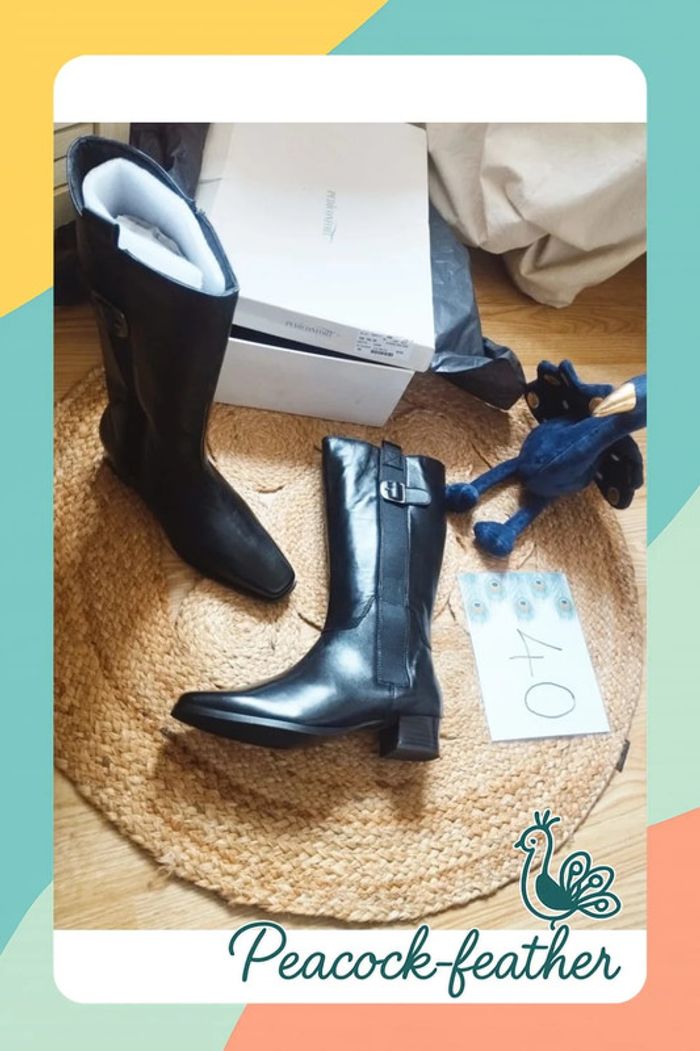 Bottes neuves noires pédiconfort 40