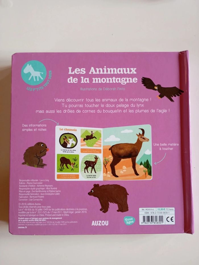 Les p'tits tout doux : les animaux de la montagne - photo numéro 2