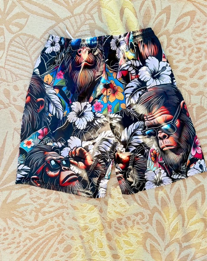 Short de bain singe hawaïen - photo numéro 2