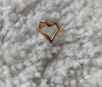 Bague cœur en acier inoxydable ajustable très bonne qualité