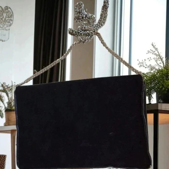 Sac pochette noir et strass - photo numéro 2